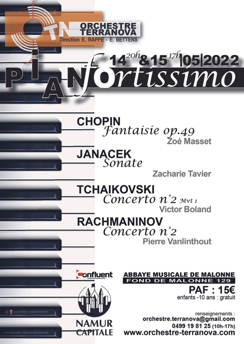 PIANOfortissimo - Organisé par l'Orchestre Terra-Nova